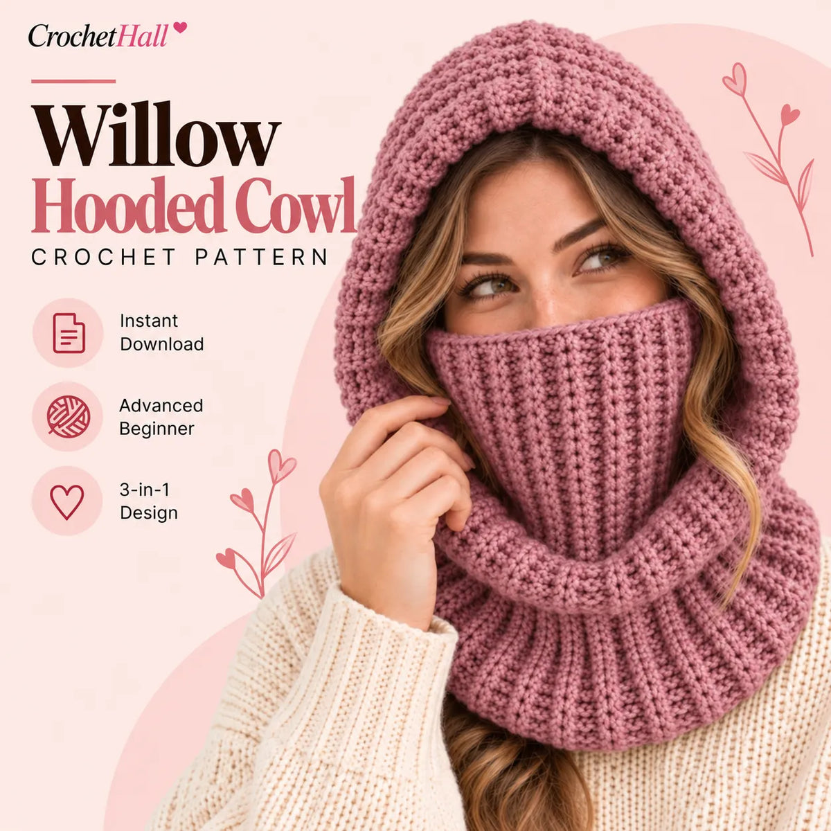 Willow Hooded Cowl- pattern